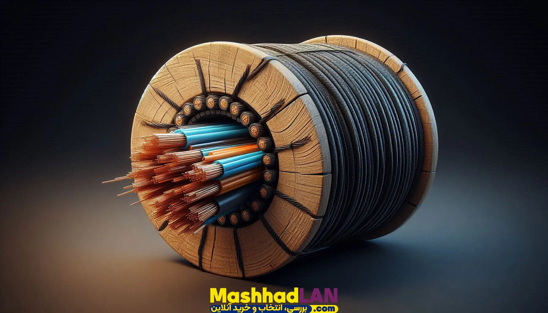 دراپ کیبل 8 کور فیبر نوری
