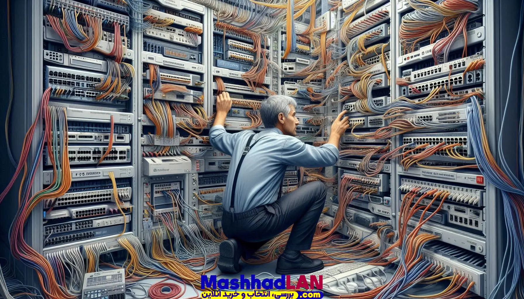 پچ پنل شبکه و تلفن