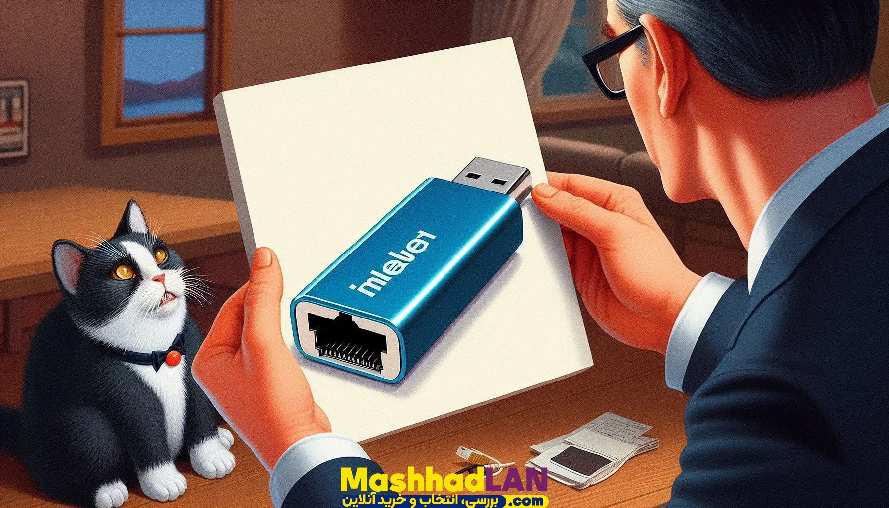 تبدیل usb به اترنت