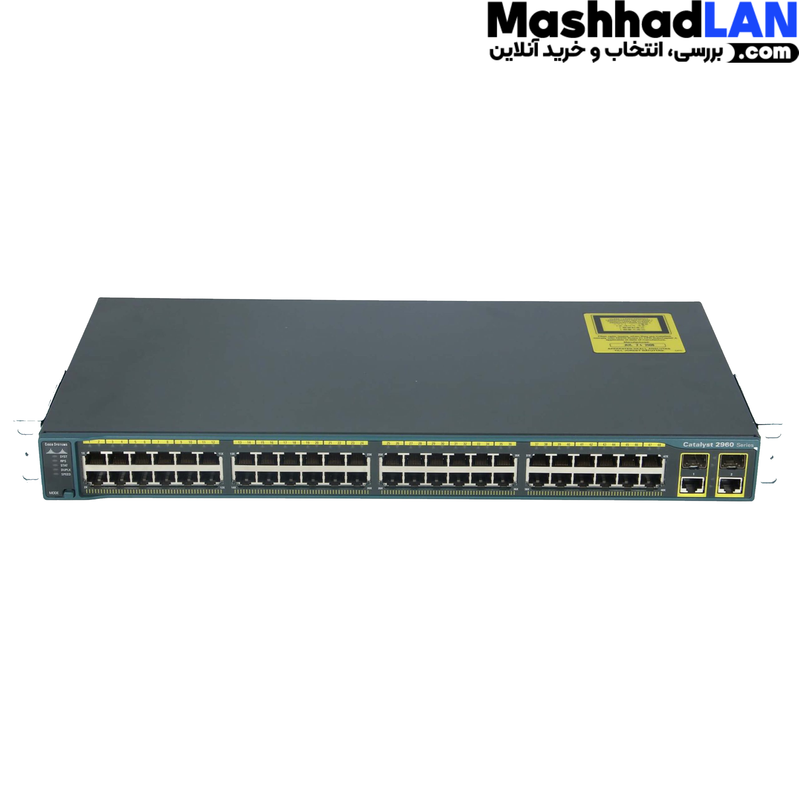 Cisco Switch Model WS-C2960-48TC-L سوئیچ سیسکو مدل WS-C2960-48TC-L