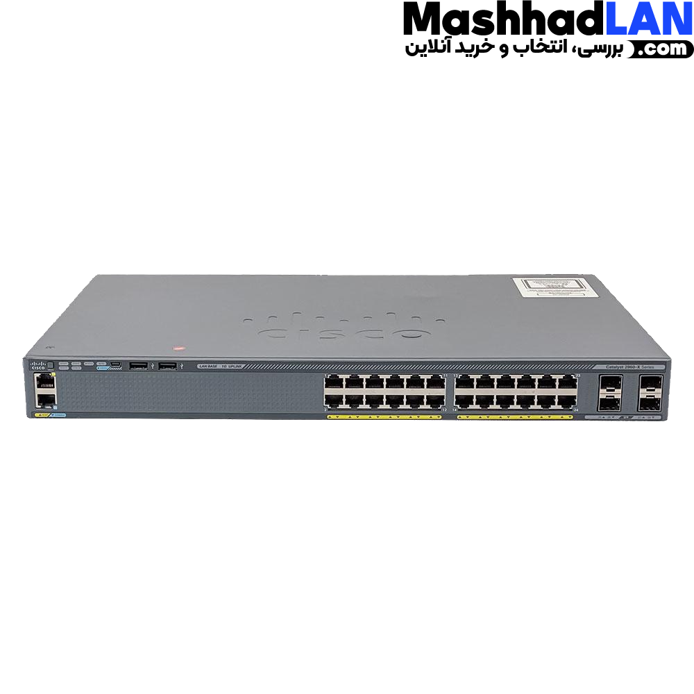 Cisco Switch Model WS-C2960X-24TS-L سوئیچ سیسکو مدل WS-C2960X-24TS-L