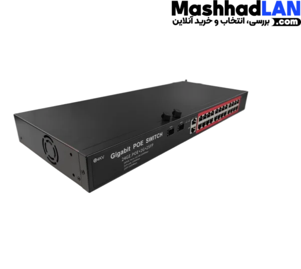 سوئیچ 24 پورت poe شبکه مدل FS424G