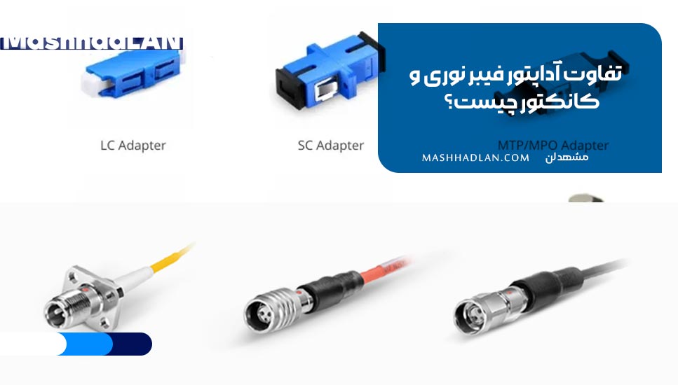 تفاوت آداپتور فیبر نوری و کانکتور چیست؟